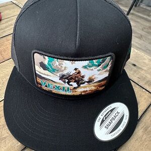 Vexil Brand Western Black Snapback Hat